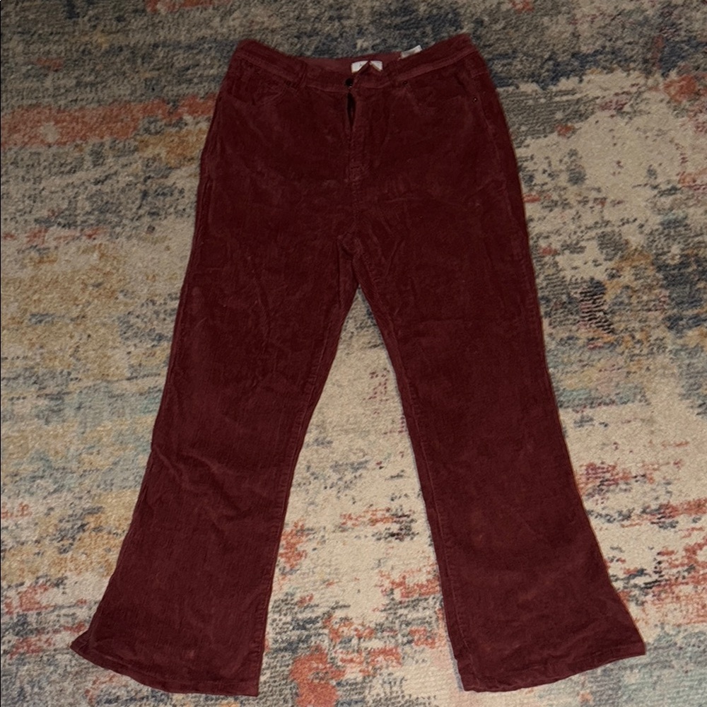Corduroy flare pants